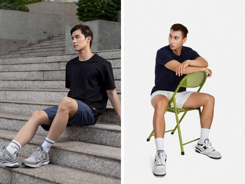 Năng động cùng áo thun compact và quần short