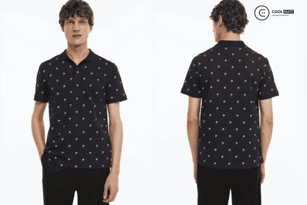 Áo thun nam HM cổ Slim họa tiết vì vậy cũng trở thành một BTS đỉnh cao được yêu thích tại HM