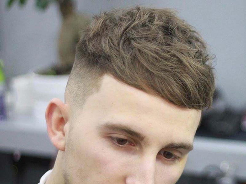 Kiểu tóc Buzz Cuts kết hợp Textured Crop Fade 