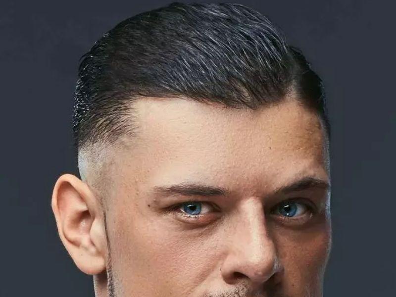 Kiểu tóc Slicked Back Crew Cut