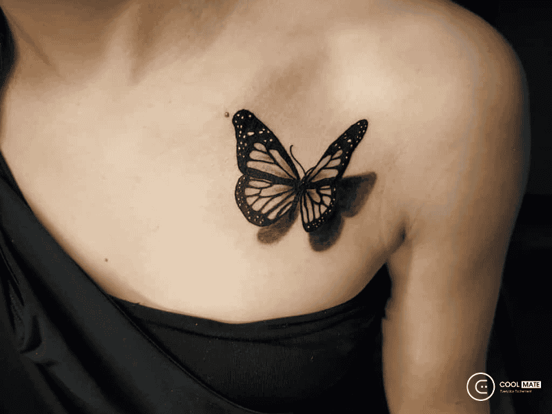 Nên xăm hình con bướm ở đâu trên cơ thể