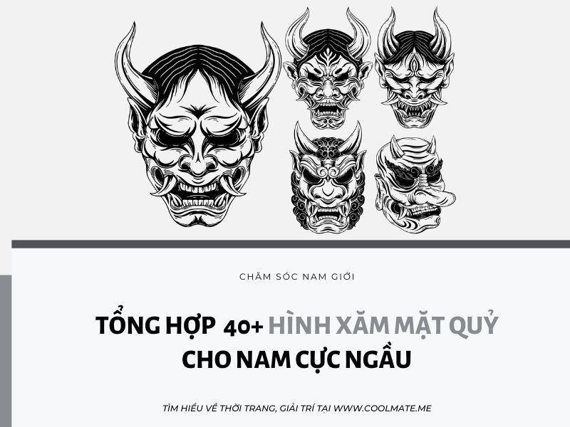 Hình xăm mặt quỷ ấn tượng cho nam