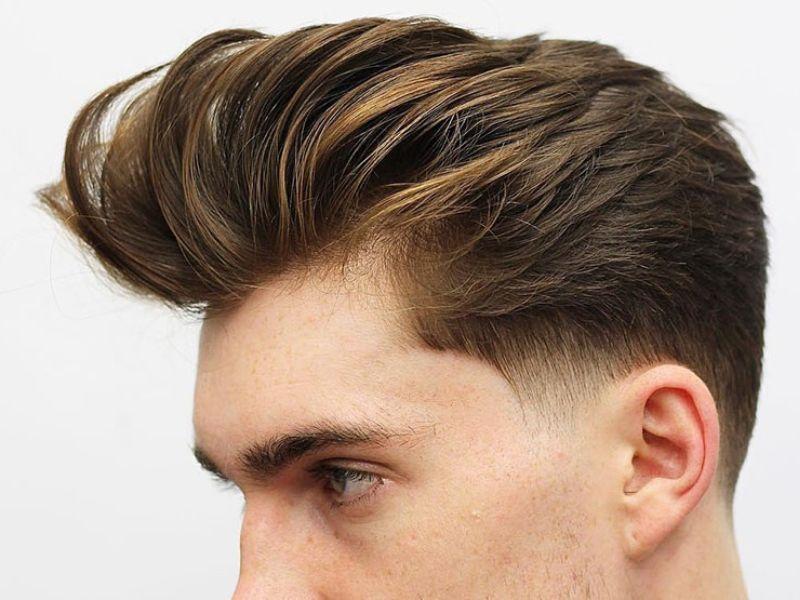 Tóc pompadour sau khi sử dụng lược tạo kiểu tóc nam