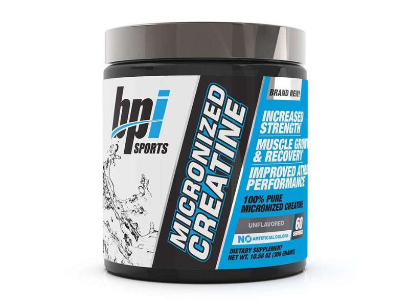 BPI Micronized Creatine: Bổ sung creatine giúp tăng cơ bắp, tăng sức bền và giảm mệt mỏi khi tập luyện.