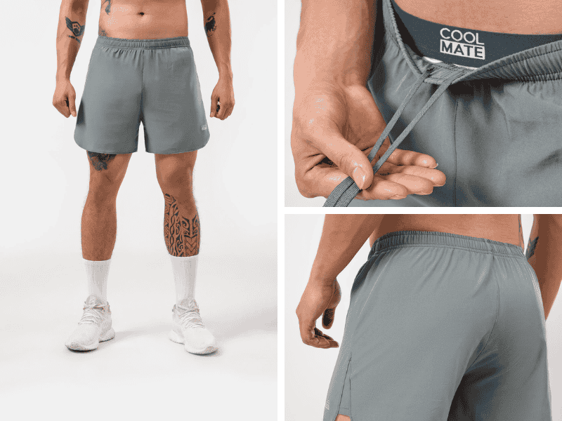 Quần short nam chạy bộ Coolmate Basics