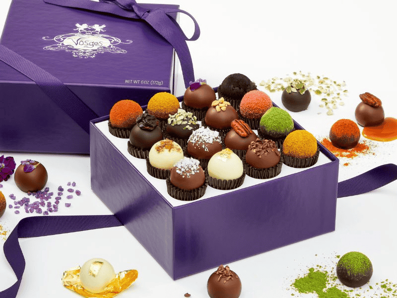 Vosges Haut-Chocolat cung cấp nhiều loại socola khác nhau