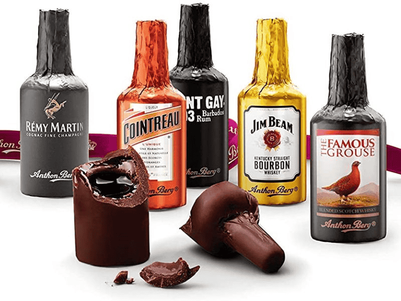socola Anthon Berg hình chai rượu