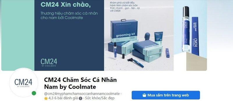 Fanpage CM24 Chăm Sóc Cá Nhân Nam by Coolmate