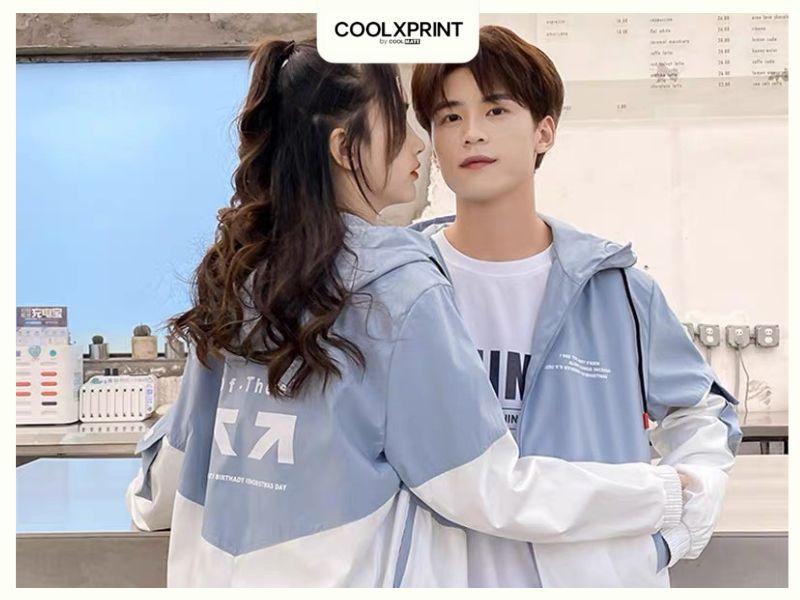 In ấn trên lưng áo khoác nhóm