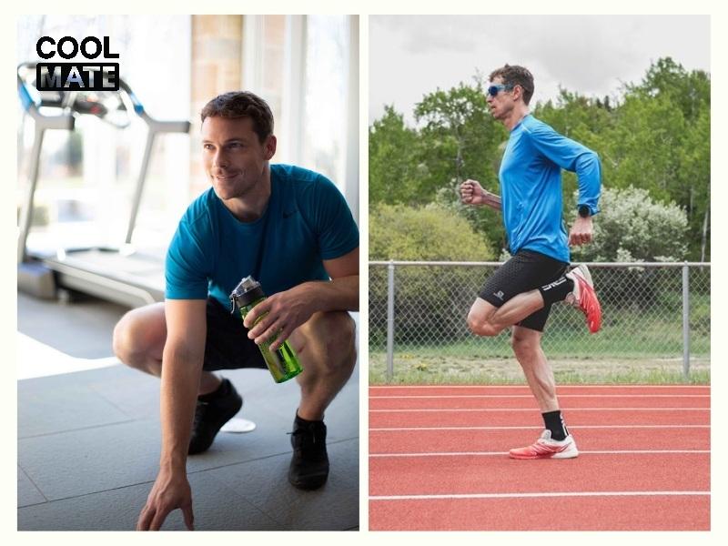 Trước khi chạy bộ bạn nam cần khởi động để làm nóng cơ thể