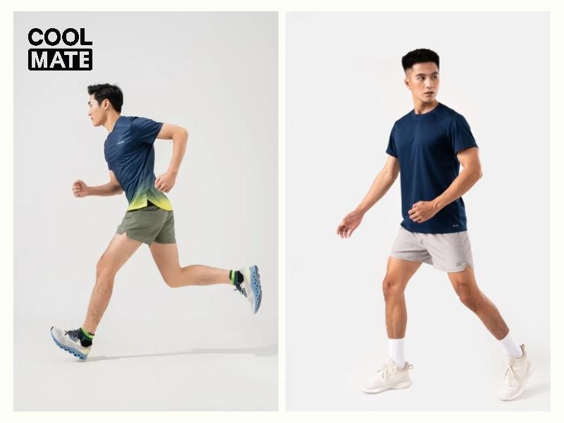 Bạn nam có thể tham khảo các set đồ chạy của Coolmate