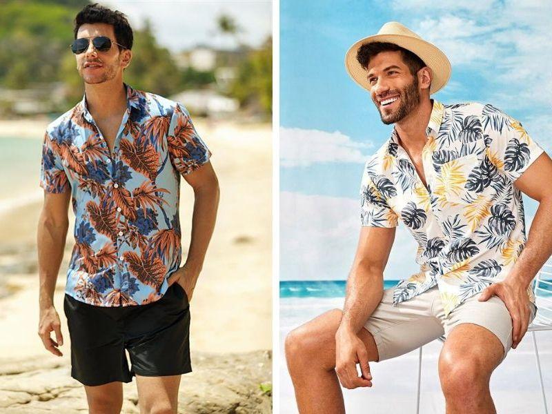 Kết hợp áo Hawaii màu sắc với quần short hoặc quần jeans