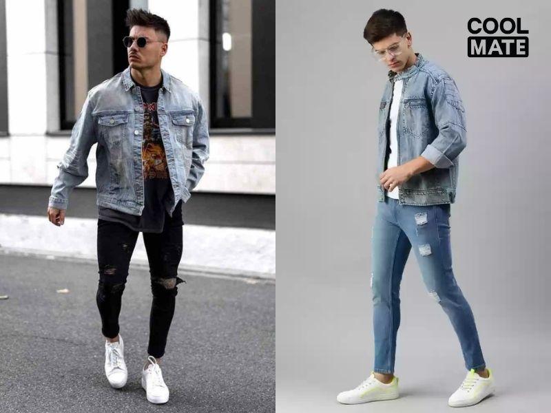 &Aacute;o kho&aacute;c jean c&aacute; t&iacute;nh năng động trong phong c&aacute;ch thể thao