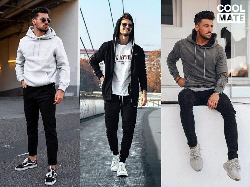 Phối quần jogger với &aacute;o hoodie năng động, c&aacute; t&iacute;nh