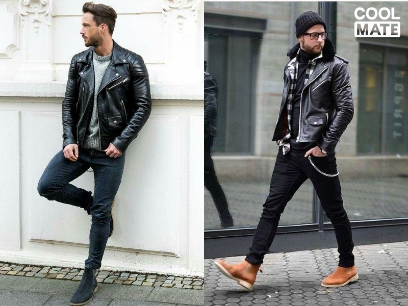 Phong c&aacute;ch sporty c&aacute; t&iacute;nh với &aacute;o kho&aacute;c da