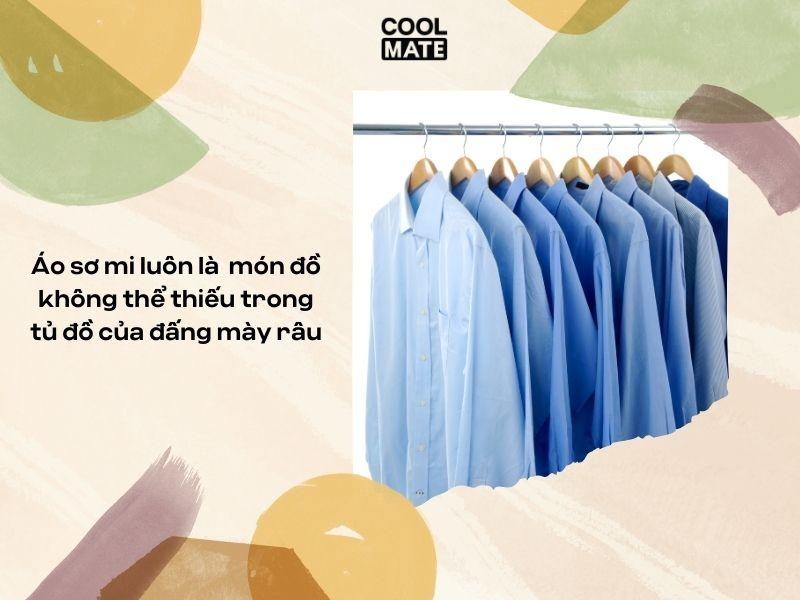 &Aacute;o sơ mi lu&ocirc;n l&agrave;  m&oacute;n đồ kh&ocirc;ng thể thiếu trong tủ đồ của đấng m&agrave;y r&acirc;u