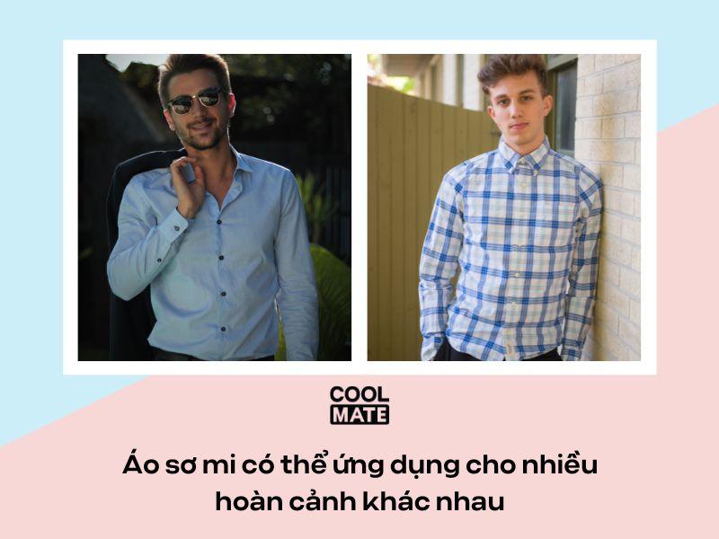 &Aacute;o sơ mi c&oacute; thể ứng dụng cho nhiều ho&agrave;n cảnh kh&aacute;c nhau