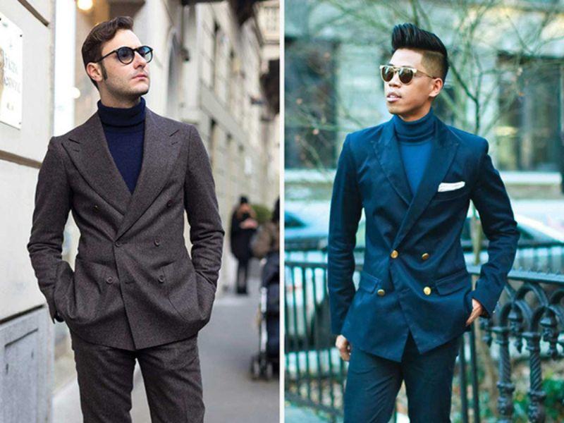 Suit phối cùng áo hoodie/áo len