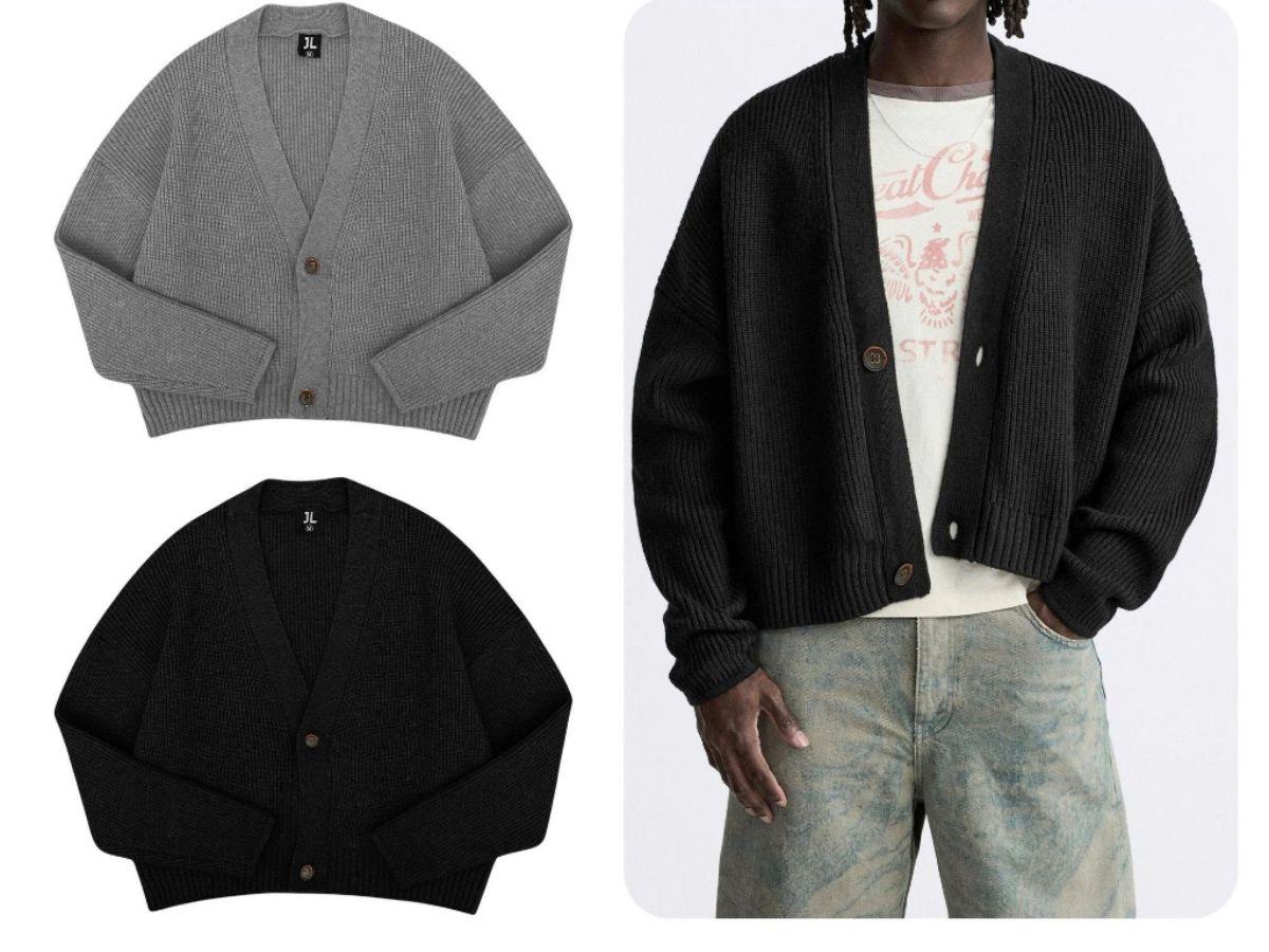 Chất liệu cardigan mỏng nhẹ và cardigan len dày dặn