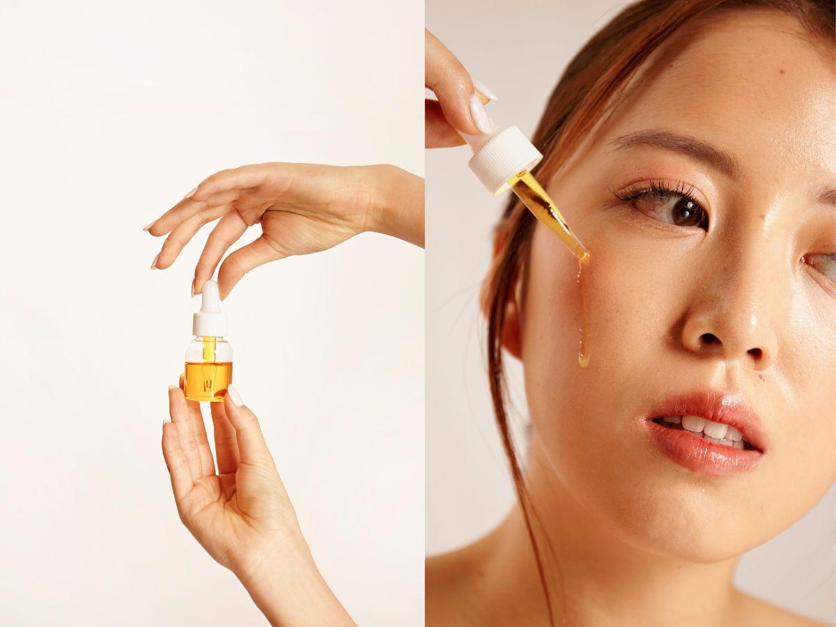 Khoảng 3-5 giọt serum là đủ cho toàn bộ vùng mặt và cổ