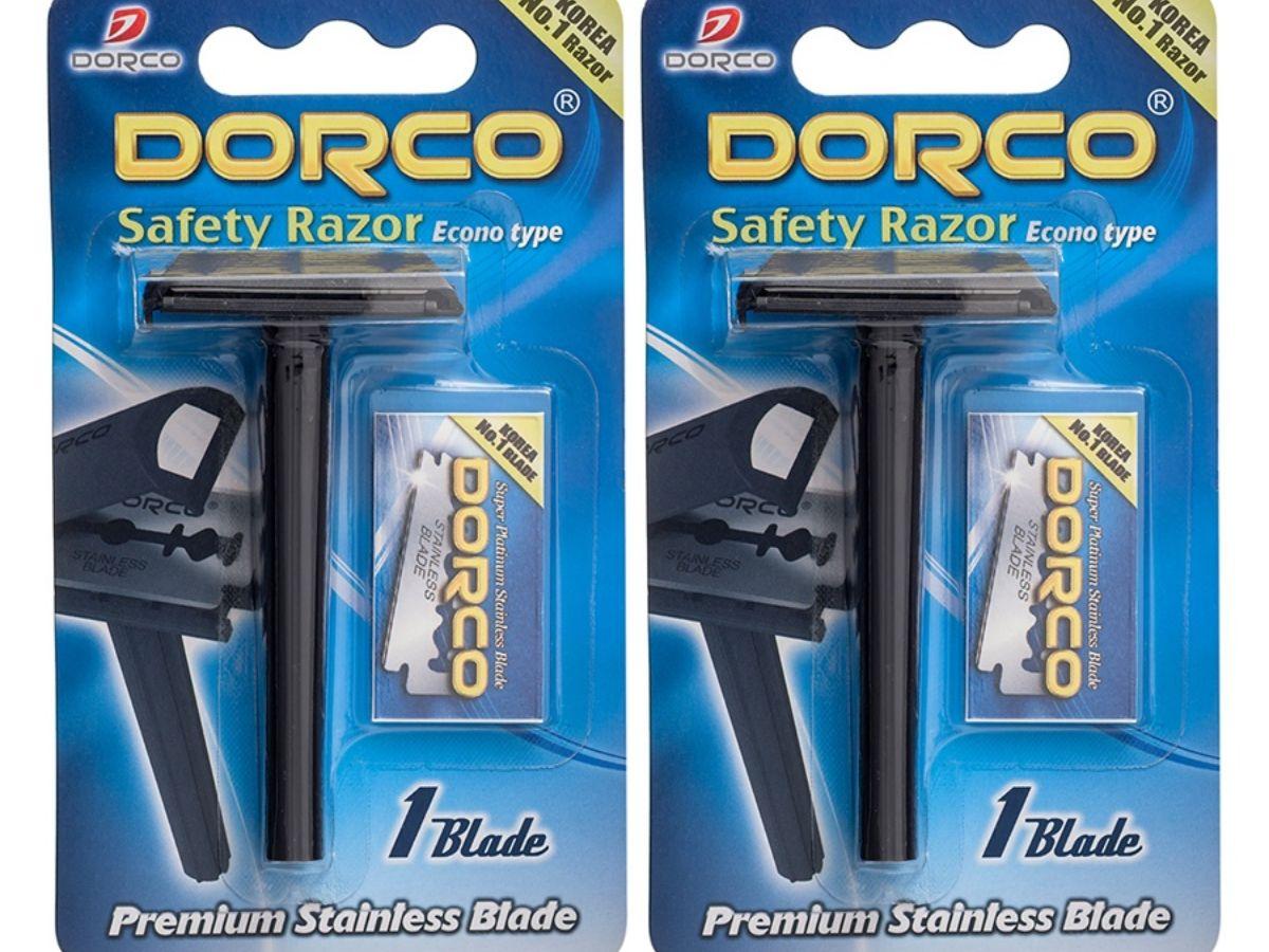 Sản phẩm dao cạo Dorco SGA 1000 với 2 lưỡi và dải bôi trơn