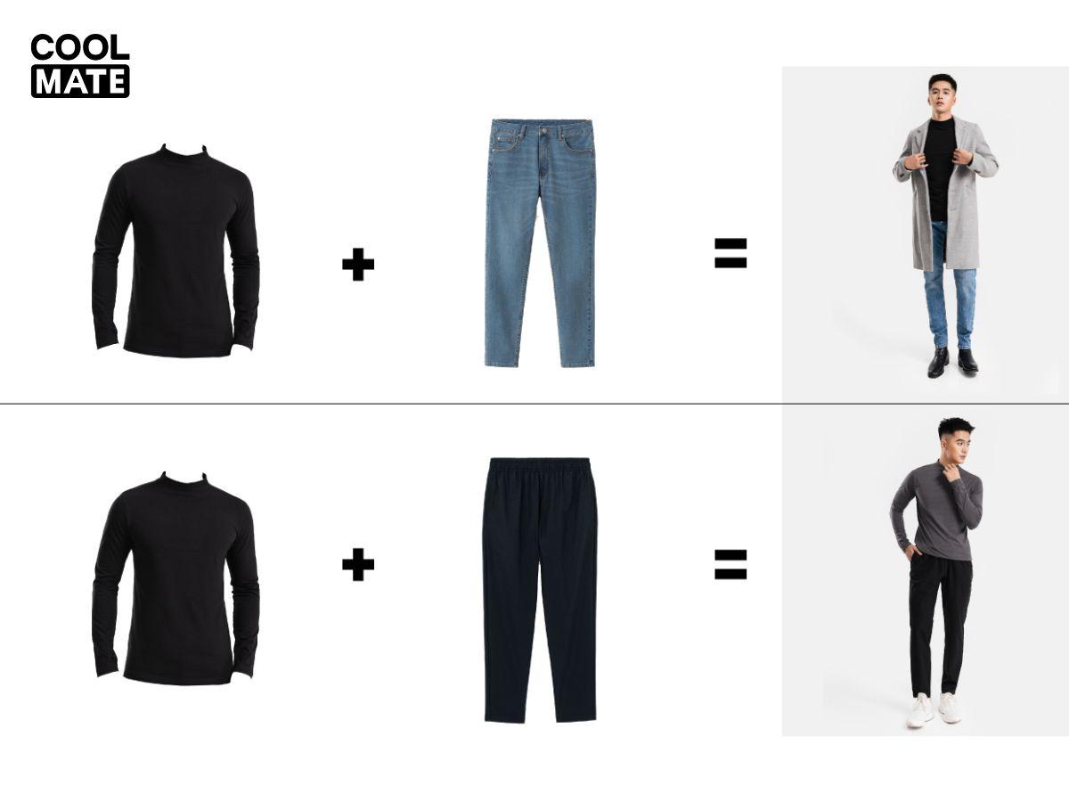 Gợi ý cách phối đồ với áo giữ nhiệt Coolmate