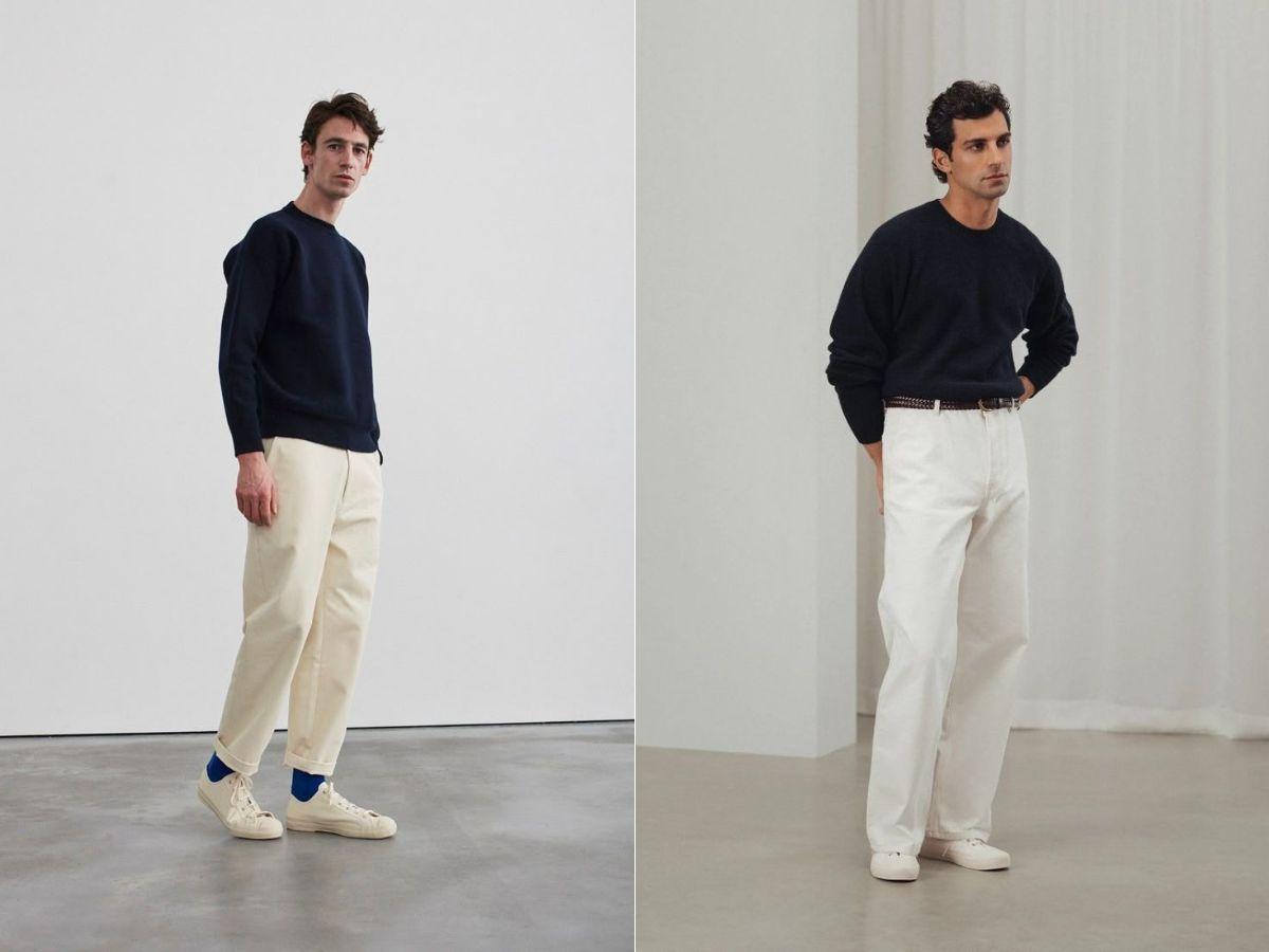 Phối cùng quần kaki hoặc chinos