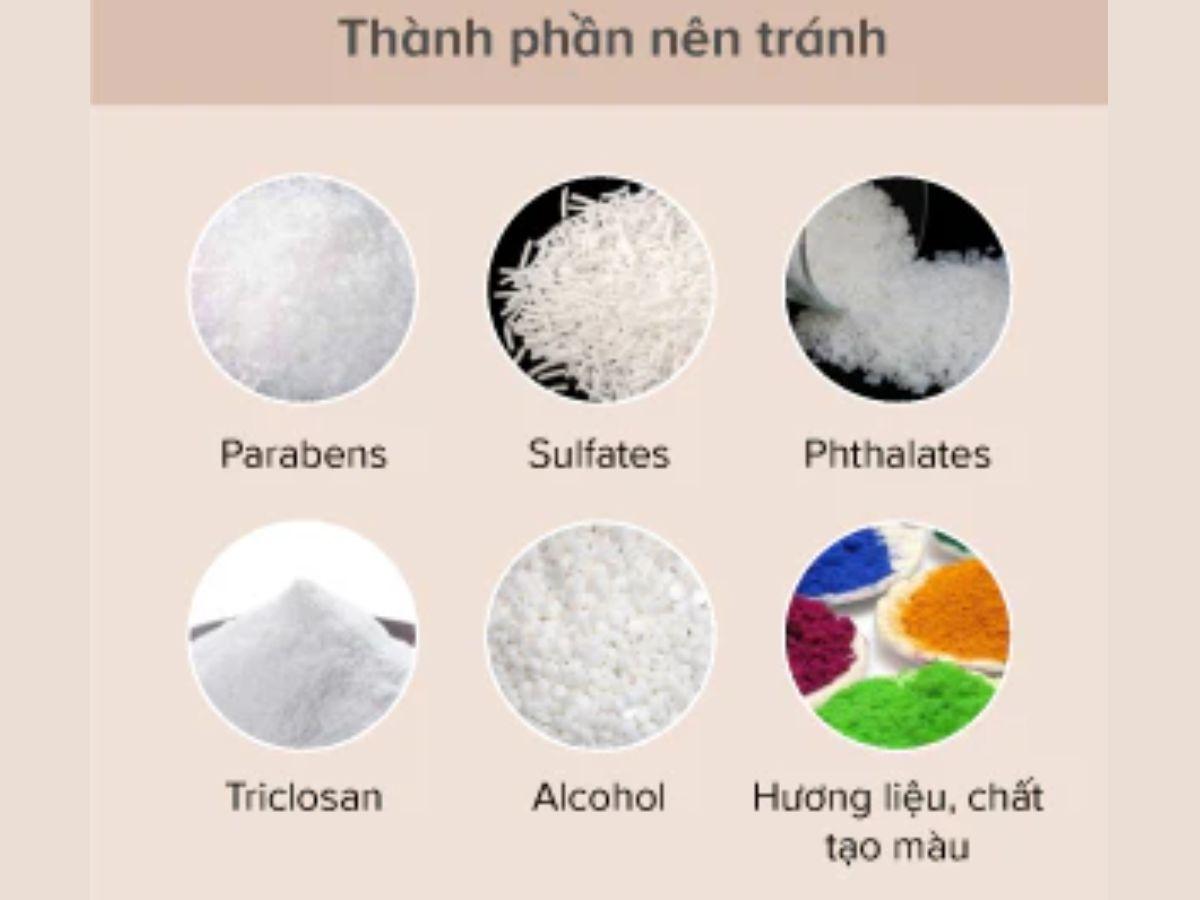 Những thành phần cần tránh hoặc cẩn trọng
