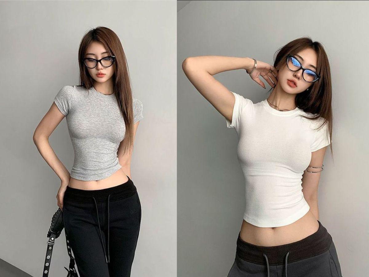 Chọn size áo thun nữ cho dáng người đồng hồ cát
