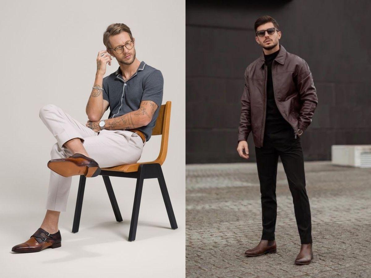 Kiểu dáng giày tây nam Derby và Chelsea Boots kinh điển