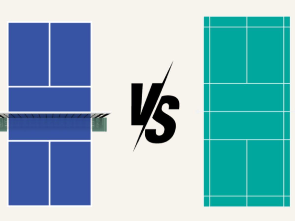 So Sánh Sân Pickleball Và Cầu Lông