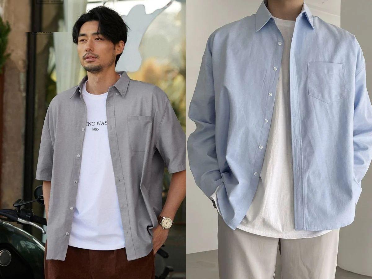 Áo khoác ngoài mỏng (Sơ mi, Denim mỏng, Gió) + Outfit cơ bản