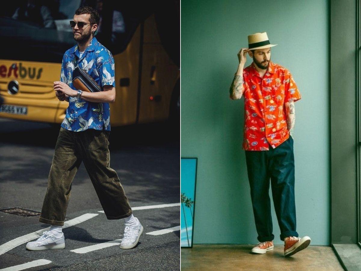 Sơ mi trong outfit vintage với tinh thần phóng khoáng và tự do