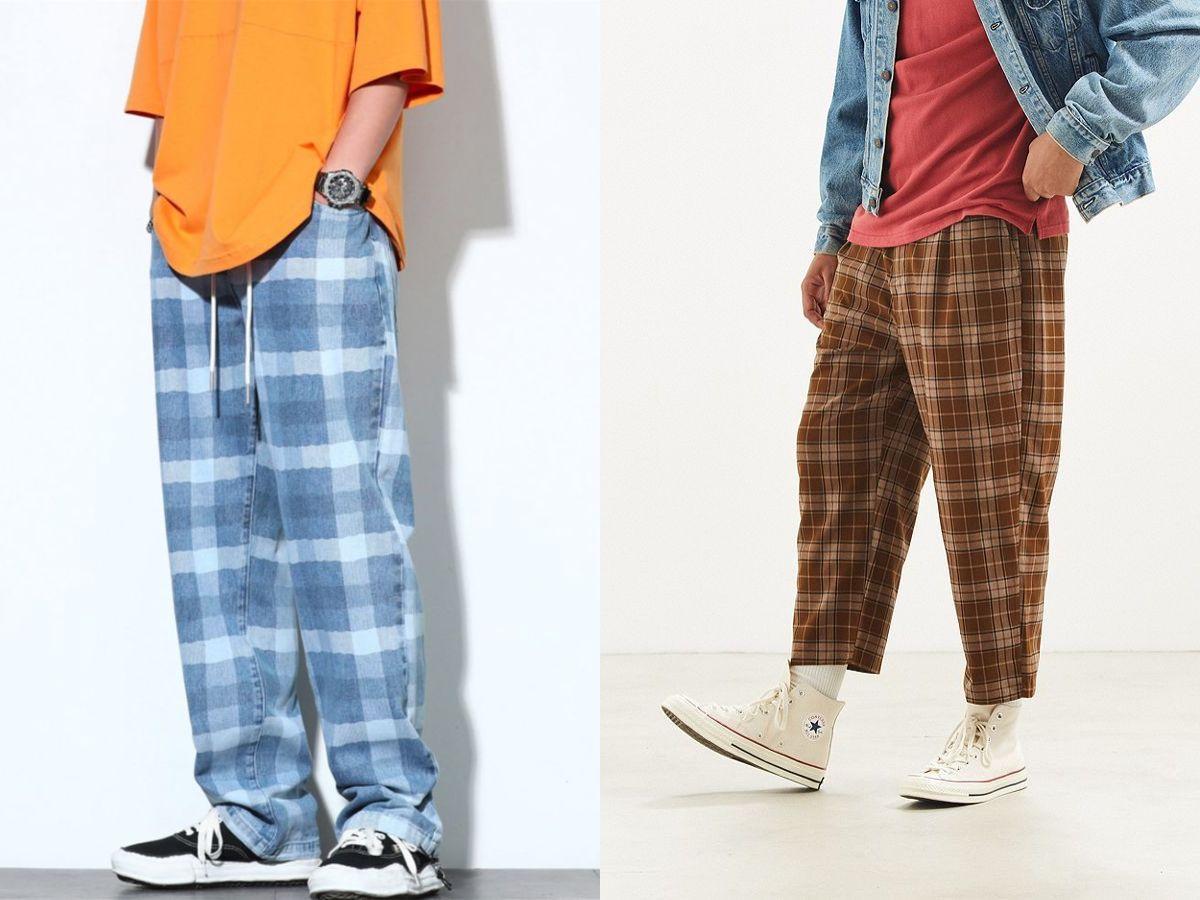 Lựa chọn các item có họa tiết cân bằng để phối đồ cùng quần caro