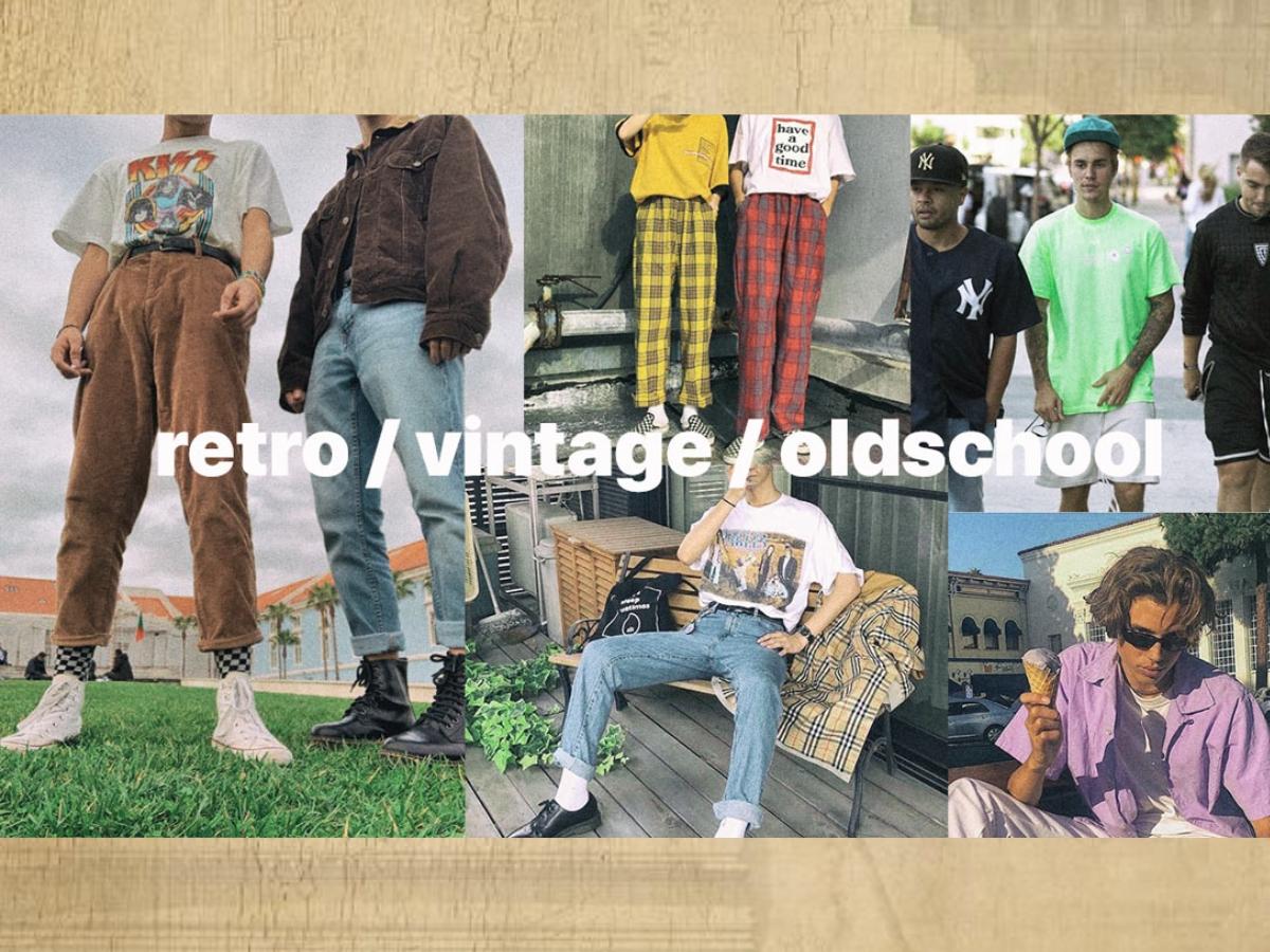 So sánh phong cách Old School, Retro và Vintage 