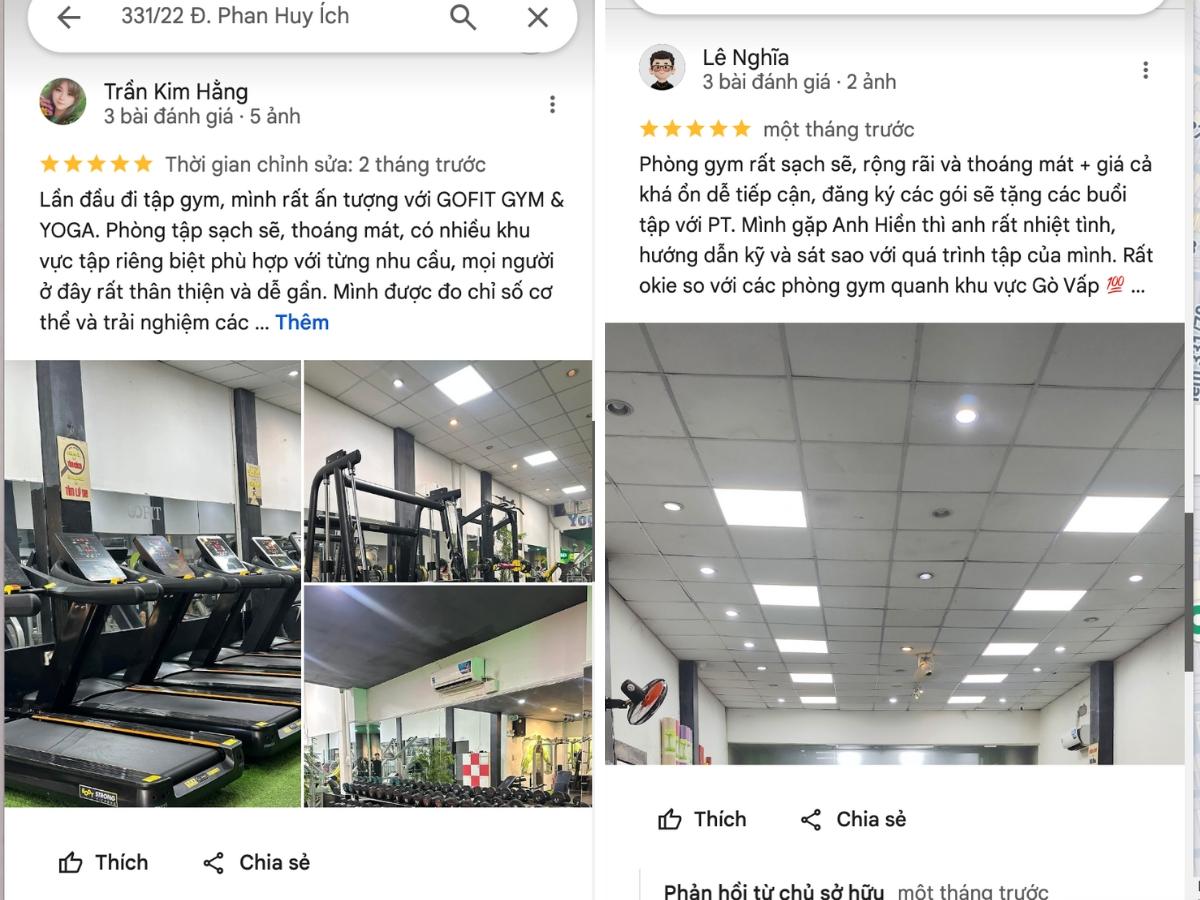 Review phòng tập gym tại Gò Vấp GOFIT Fitness & Yoga 