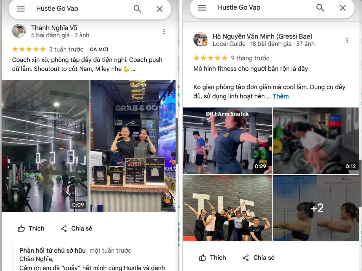 Review hòng tập gym tại Hustle Gò Vấp