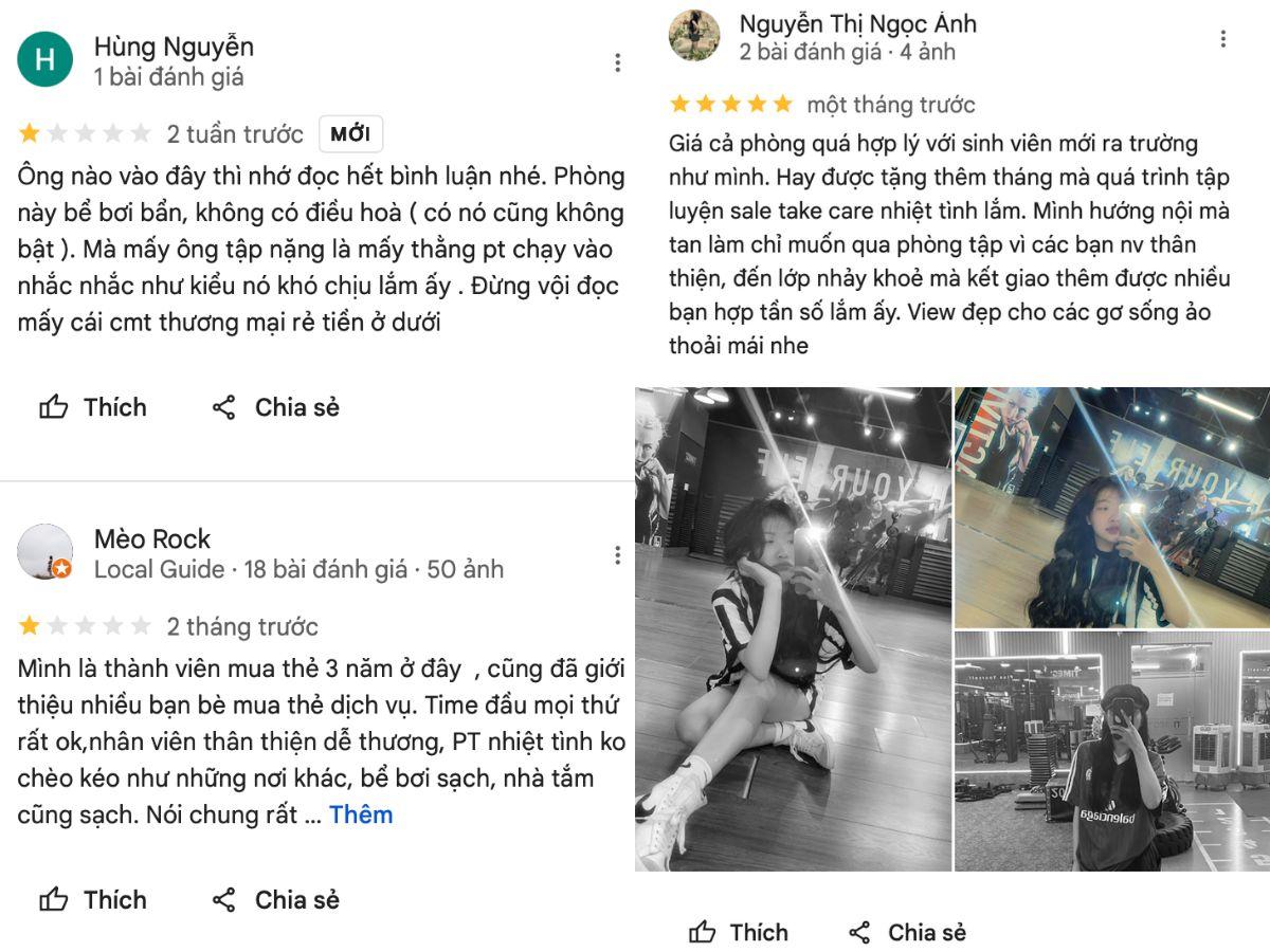 Đánh giá của khách hàng về phòng tập gym Time Plus