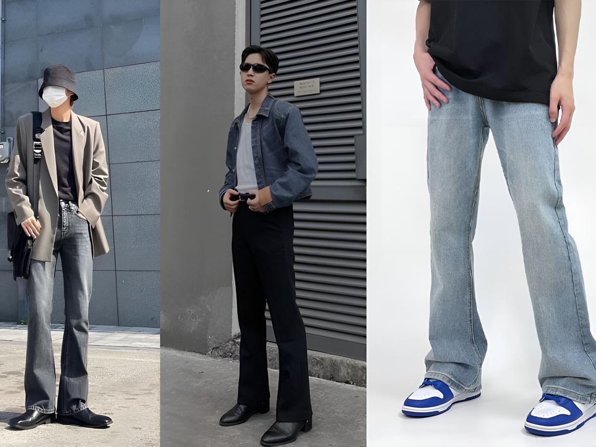 Flare jeans mang tính thời trang cao, thể hiện rõ nét đặc trưng của phong cách ống loe