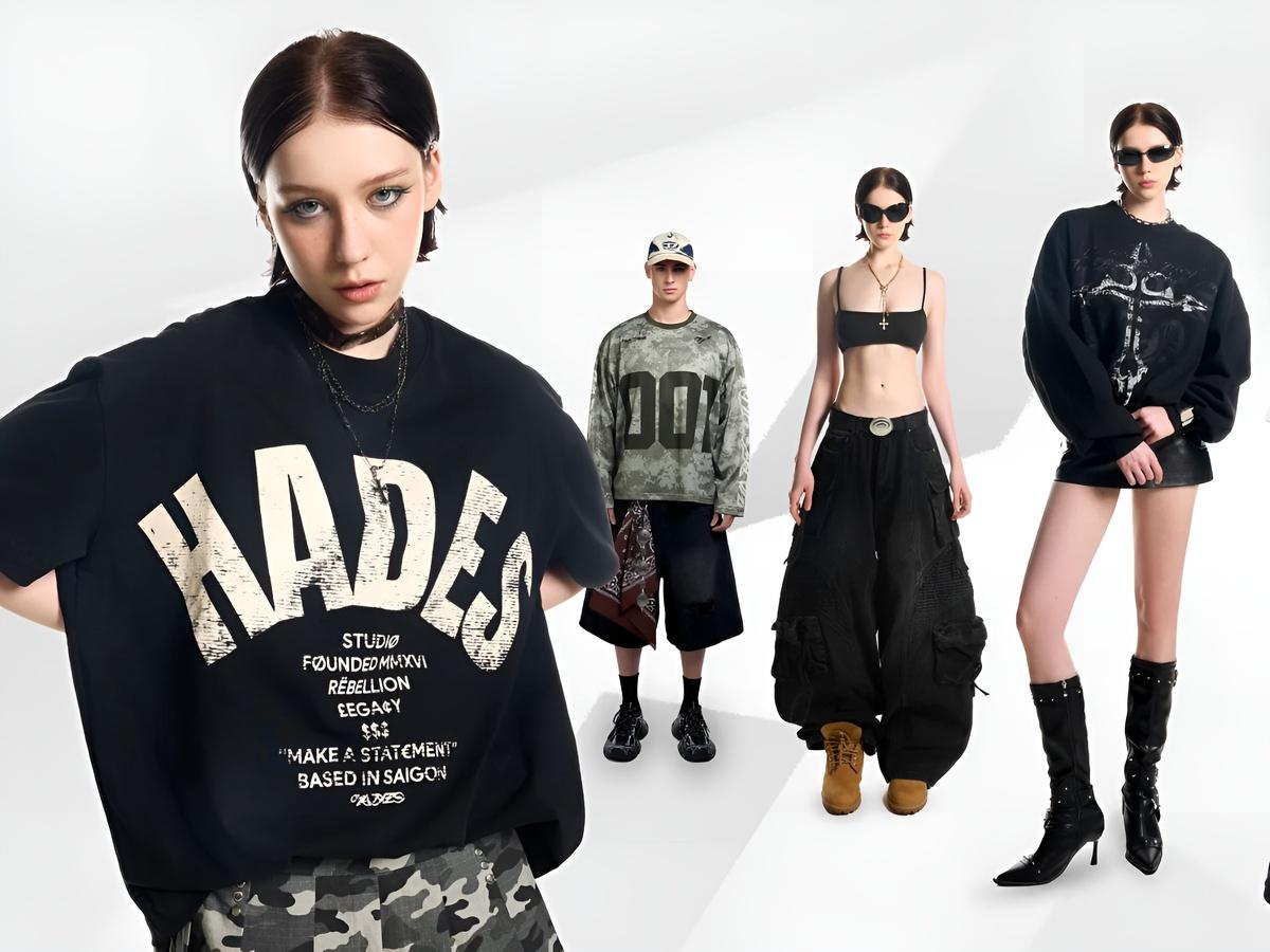 Hades nổi bật với phong cách streetwear bí ẩn, pha chút nghệ thuật u tối