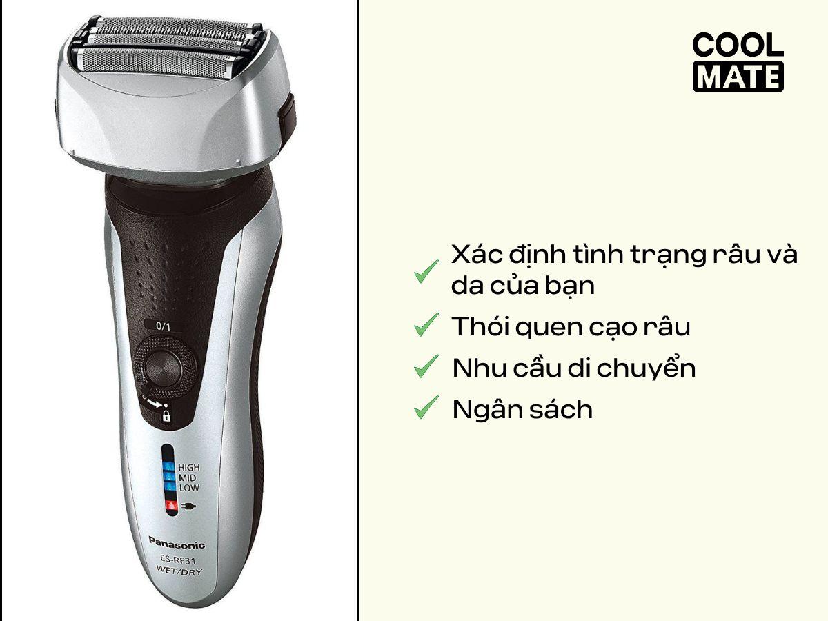 Những lưu ý để chọn máy cạo râu phù hợp