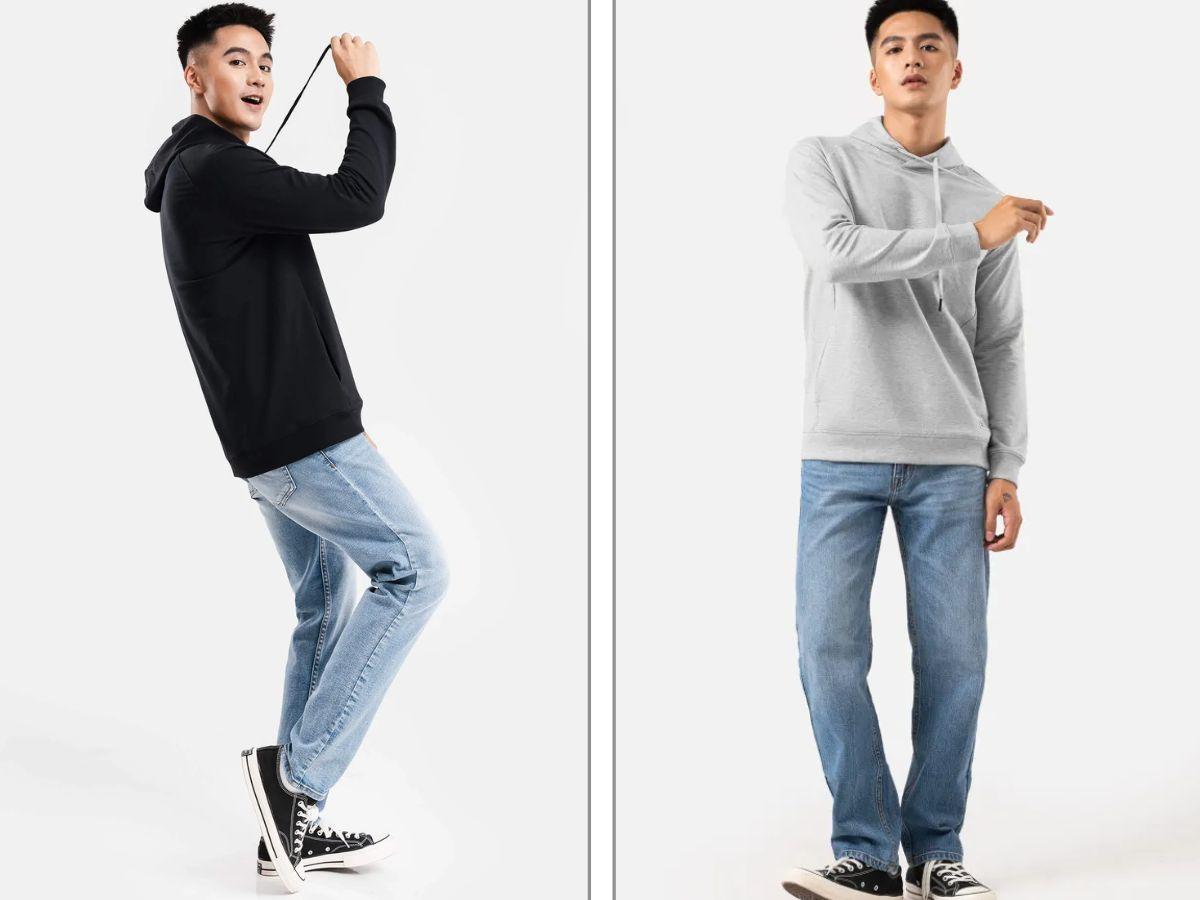Combo thoải mái cùng  Hoodie+ Quần Jeans của Coolmate