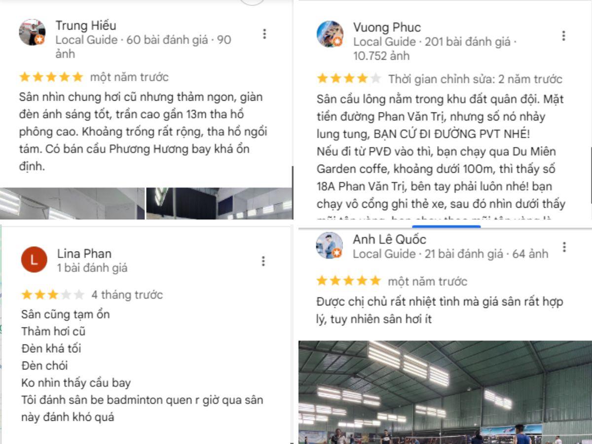 Đánh giá sân cầu lông Khang An