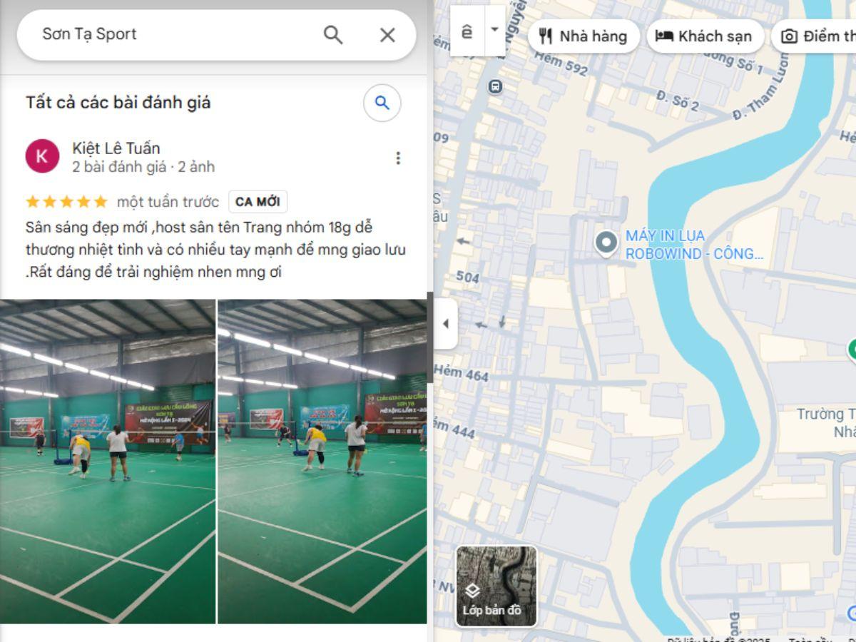 Đánh giá sân Sơn Tạ