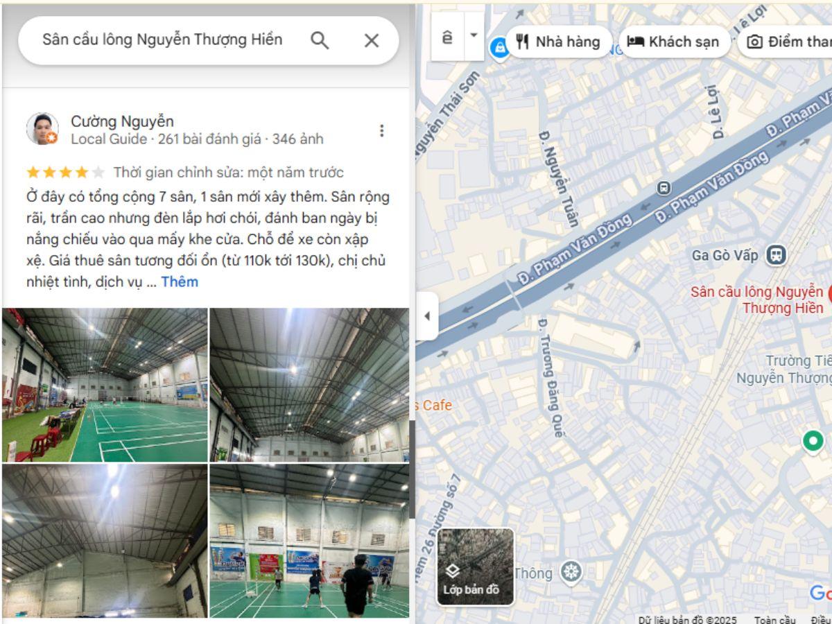 Đánh giá sân Nguyễn Thượng Hiền