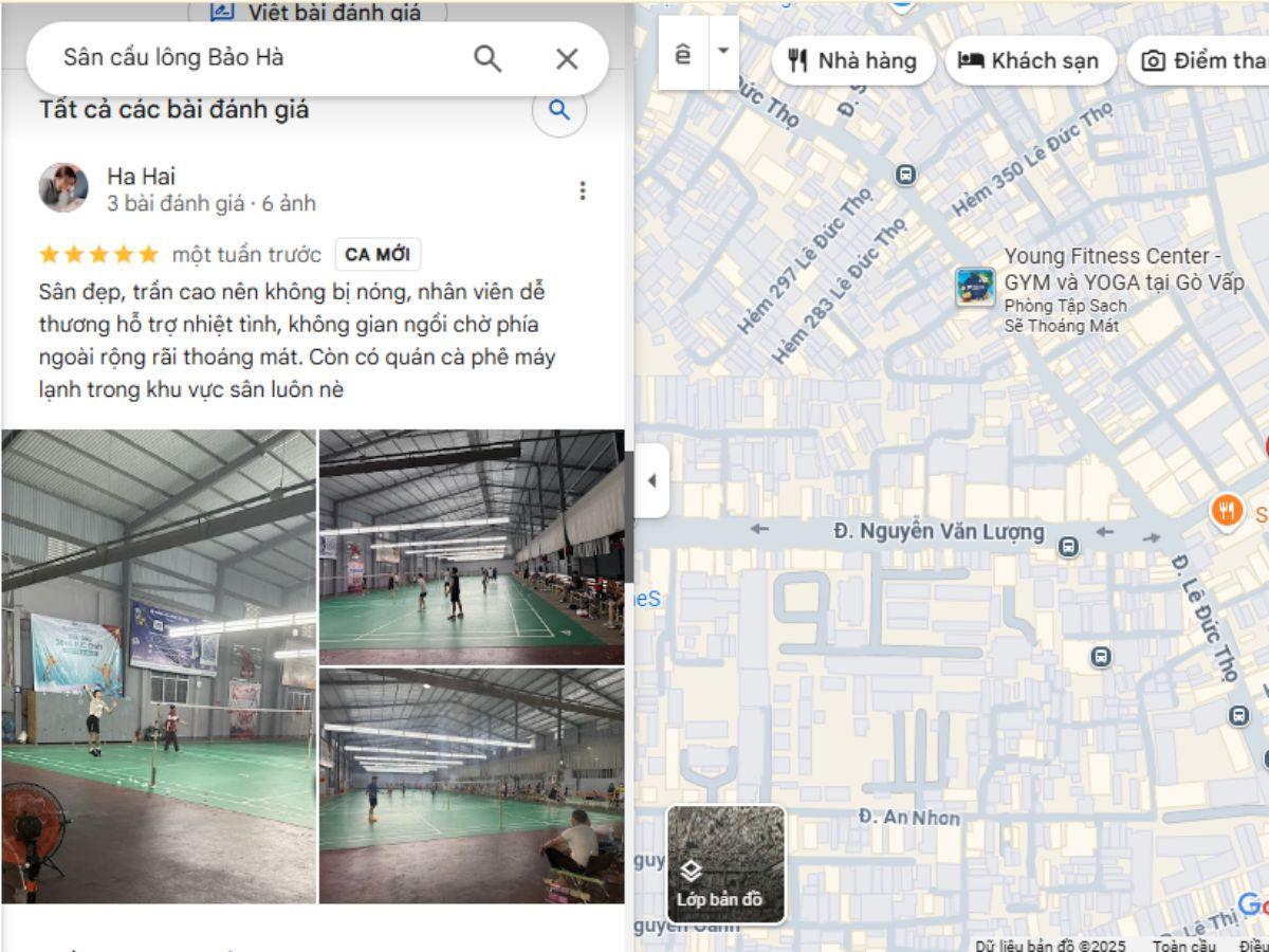 Đánh giá sân Bảo Hà
