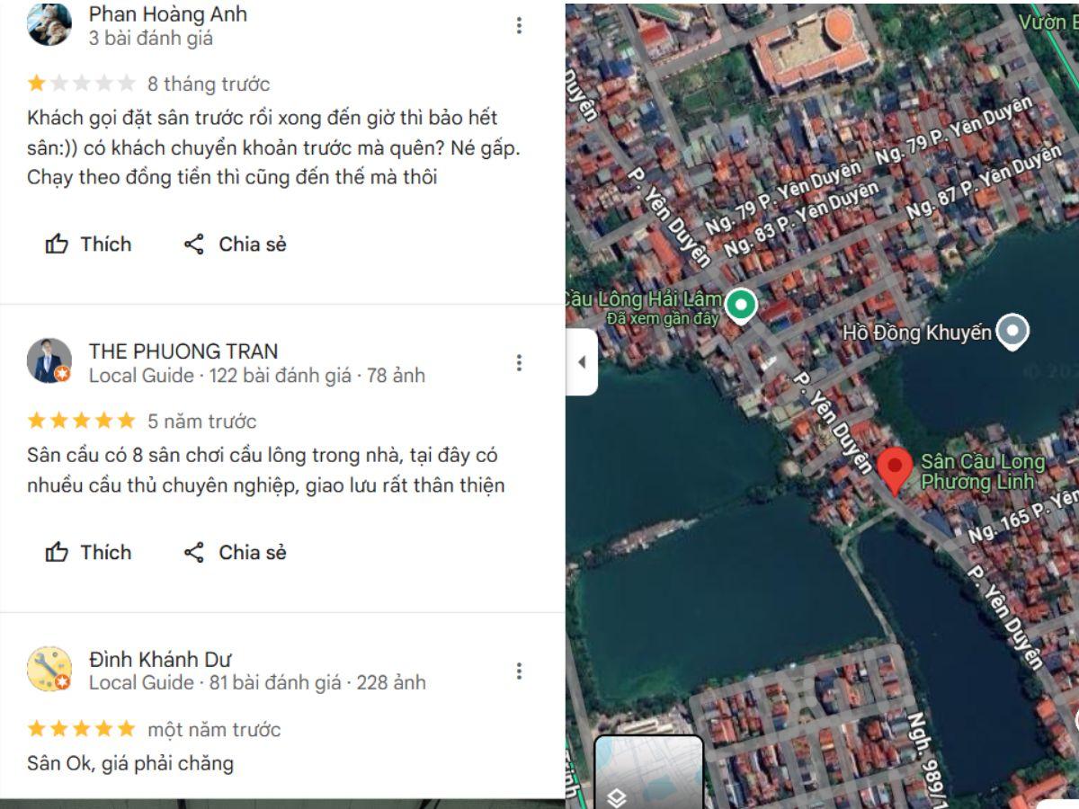 Review chân thật về sân Cầu lông Phương Linh
