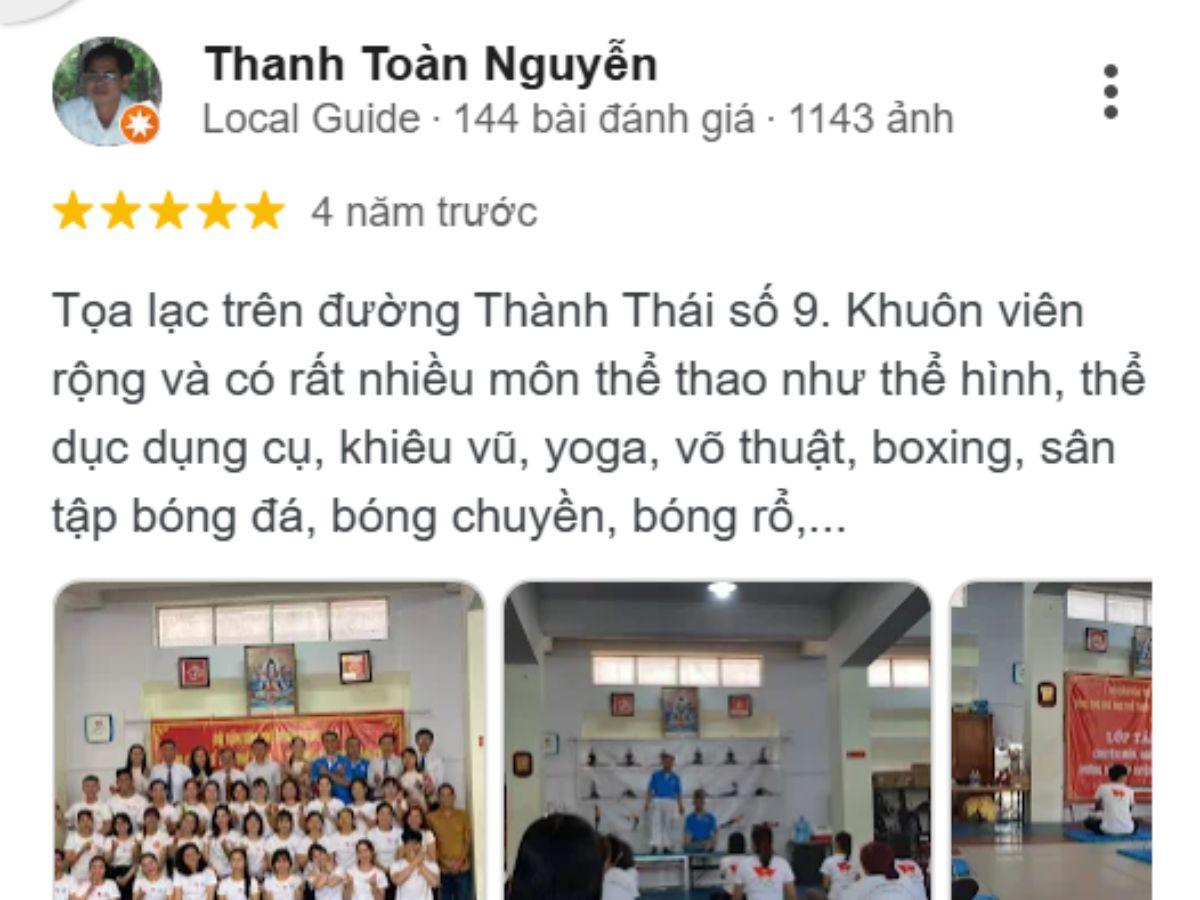 Review khách hàng về sân cầu lông Trung tâm thể dục thể thao Quận 10