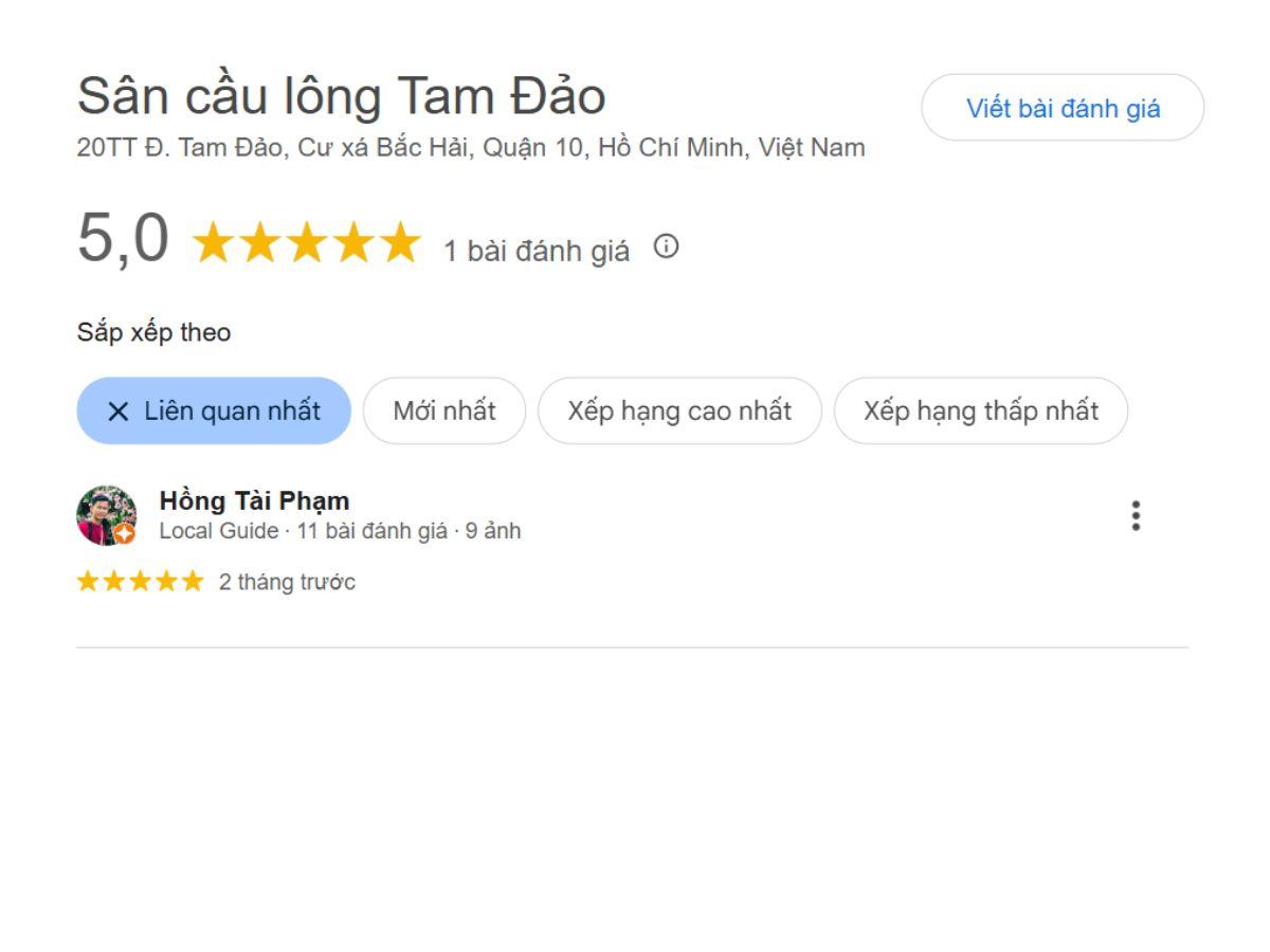 Review khách hàng về sân Tam Đảo