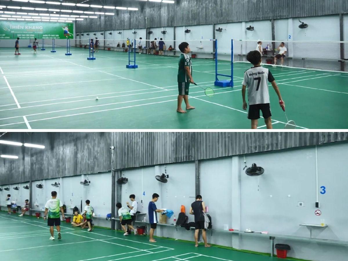 Sân Thiên Khang có không gian rộng rãi và thoáng đãng